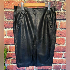 Zara Faux Leather Pencil Skirt Size S